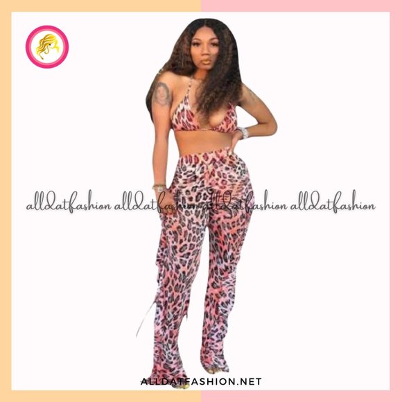 Jewel Jumpsuit Beach Swimsuit Mesh Cover Up See Through Two Piece Outfits - Picture 1 of 2